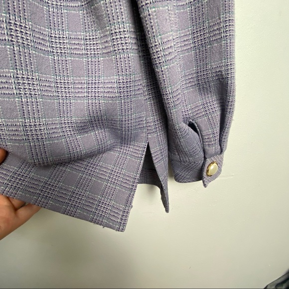 Vintage Lavender Plaid Shacket - Picture 4 of 5